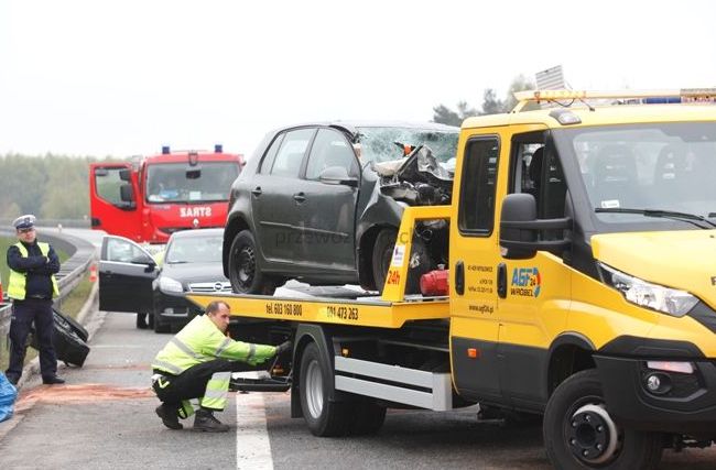 Laweta podczas wypadku